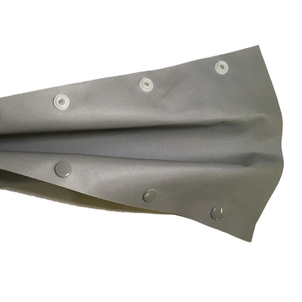 Hook and eye button tube, double-sided gray type [HB-G] 