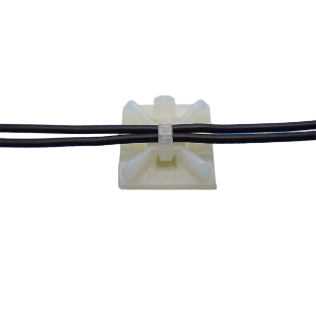 Strong adhesive cable tie fastener [DKK]